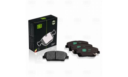 Колодки тормозные дисковые Trialli, комплект на ось (4 шт), арт. PF 0872