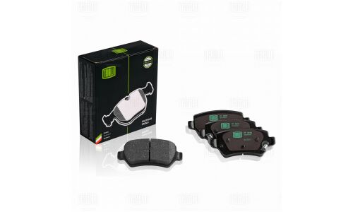 Колодки тормозные дисковые Trialli задние, комплект на ось (4 шт), арт. PF 0879