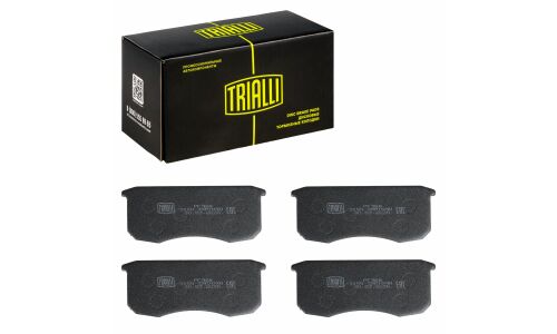 Колодки тормозные дисковые Trialli, комплект на ось (4 шт), арт. PF 968