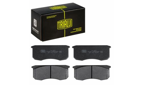 Колодки тормозные дисковые Trialli, комплект на ось (4 шт), арт. PF 968