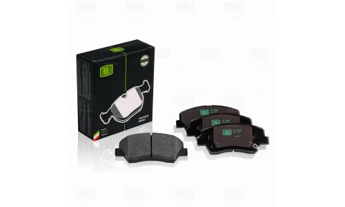 Колодки тормозные дисковые Trialli, передние, комплект на ось (4 шт), арт. PF 0808