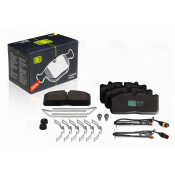 Колодки тормозные дисковые Trialli, передние, комплект на ось (4 шт), арт. PF 969