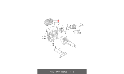 Фильтр воздушный VAG, арт. 8W0133843E