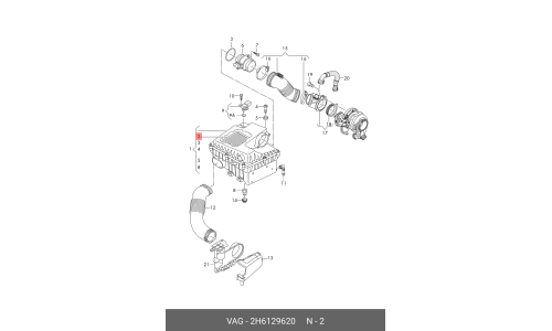 Фильтр воздушный VAG, арт. 2H6129620