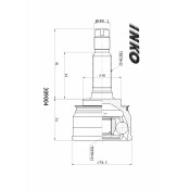 ШРУС INKO, внешний, арт. 309004