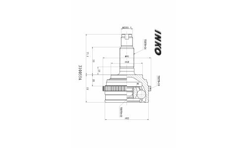 ШРУС INKO, внешний, арт. 310055A