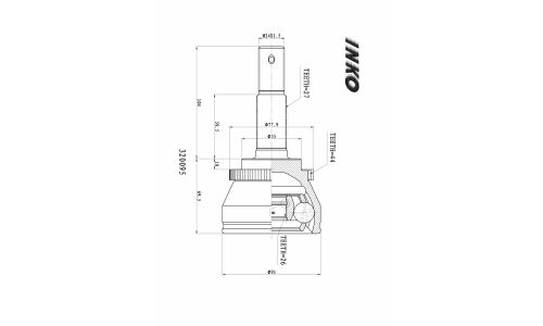 ШРУС INKO, внешний, арт. 320095