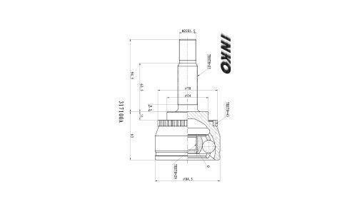 ШРУС INKO внешний, арт. 317100A