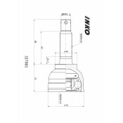 ШРУС INKO, наружный, арт. 327001
