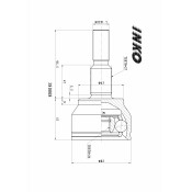 ШРУС INKO, внешний, арт. 380008