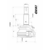 ШРУС INKO, передний, наружный, 26x27мм, арт. 380011