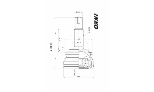 ШРУС INKO, внешний, арт. 380012