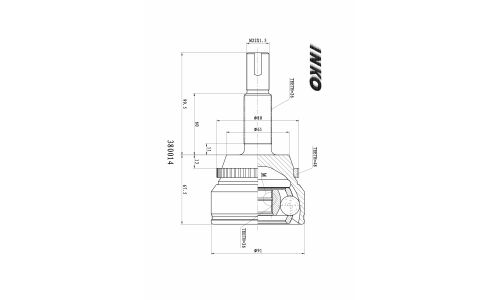 ШРУС INKO, внешний, арт. 380014
