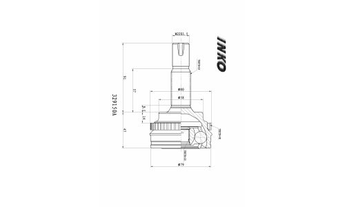 ШРУС INKO, внешний, арт. 329150A