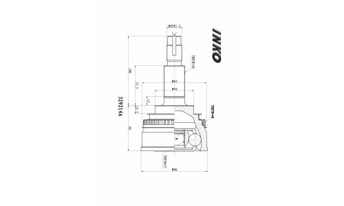 ШРУС INKO, внешний, арт. 329214A
