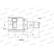 ШРУС INKO, внутренний, арт. 429033