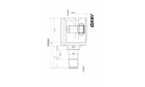 ШРУС INKO, внутренний, арт. 480036