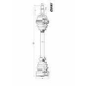Вал приводной в сборе 22 | перед лев INKO, арт. 231065