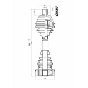 Вал приводной в сборе 38 | перед прав/лев INKO, арт. 231091