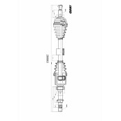 Привод в сборе Inko, передний, правый, арт. 280003