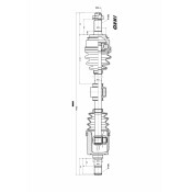 Привод в сборе | перед прав INKO, арт. 280006