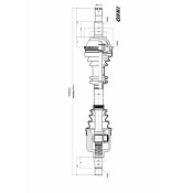 Привод в сборе Inko, с ABS, передний, левый, арт. 205104A