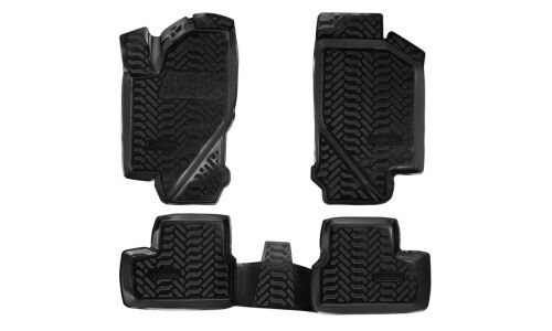 Коврики модельные Airline 3D для LADA Granta 2011+, для переднего и заднего ряда, полимер, черный цвет, 4шт