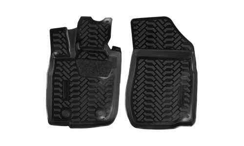 Коврики модельные Airline 3D для LADA Largus с 2012 г. (левый руль), для переднего ряда, полимер, черный цвет, с высоким бортиком, 2шт