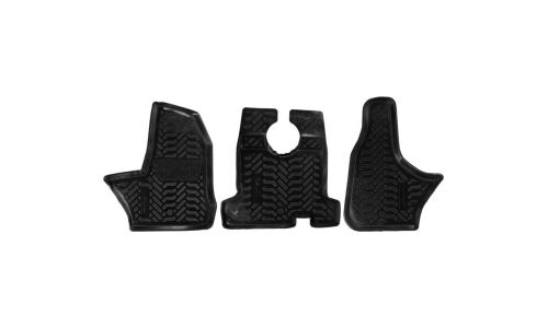 Коврики модельные Airline 3D для ГАЗон Next с 2014 г. (левый руль), для переднего ряда, полимер, черный цвет, с высоким бортиком, 3шт