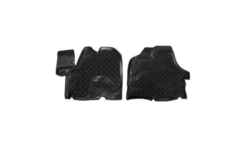 Коврики модельные Airline для Fiat Ducato II с 2002 г., 2007-2011 г. (левый руль), для переднего ряда, полимер, черный цвет, с высоким бортиком, 2шт