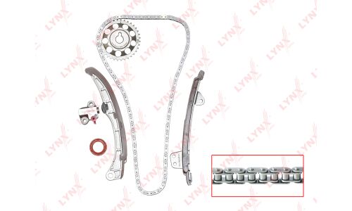 Комплект для замены цепи ГРМ LYNXauto TK-0040 для двигателей 1NZ-FE, 1ZZ-FE, 1NZ-FXE, 5A-FE