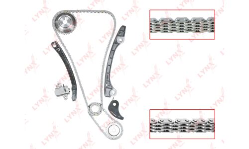Комплект для замены цепи ГРМ LYNXauto TK-0051 для двигателя HR15DE, HR16DE