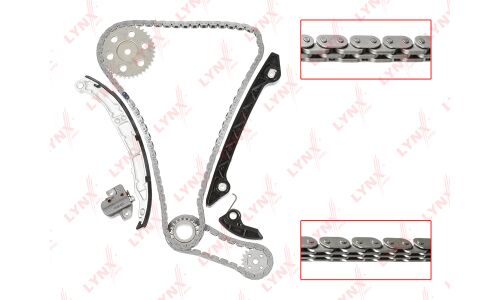 Комплект для замены цепи ГРМ LYNXauto TK-0091 для двигателей GBVAF, GBVAK, GBVAL, SEBA, SEWA, YTMA