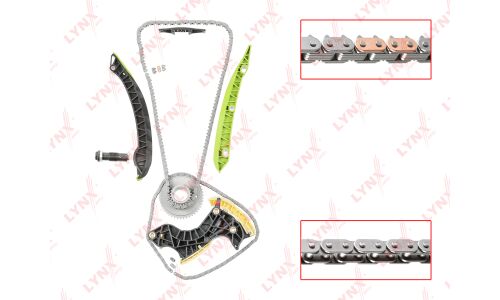 Комплект для замены цепи ГРМ LYNXauto TK-0108 для двигателей M 271.820, M 271.860, M 271.861, M 274.920