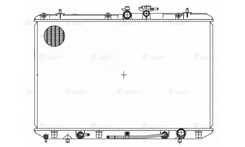 Радиатор охлаждения двигателя Luzar, для Toyota Highlander, арт. LRc 1954