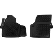Коврики модельные Airline 3D с высоким бортиком, для Mercedes-Benz Sprinter, Volkswagen Crafter 2006+ (левый руль), для переднего ряда, полимер, черный цвет, 2 шт, арт. ACM-PS-44