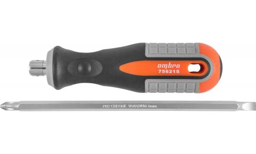 Отвёртка комбинированная Ombra, PH2/SL6x150мм, арт. 756215