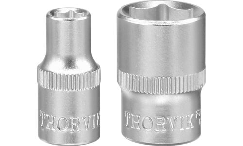 Головка торцевая Thorvik, короткая, 6-гранная, под квадрат 1/2", 27мм, арт. FS01227