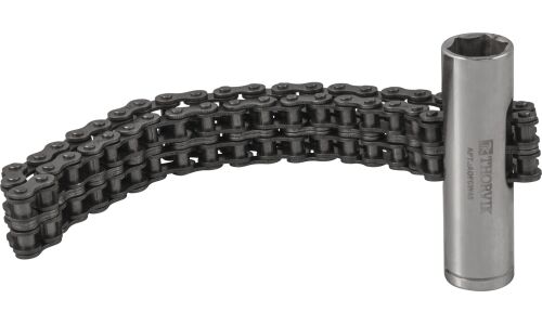 Съемник масляных фильтров цепной с приводом 1/2''DR, 16 мм HDR, с диапазоном до 120 мм Thorvik, арт. AOFCW45