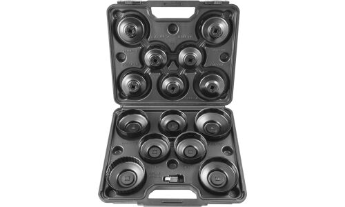 Набор съемников масляных фильтров чашка 65-100 мм, 14 предметов Thorvik, арт. AOFWS14