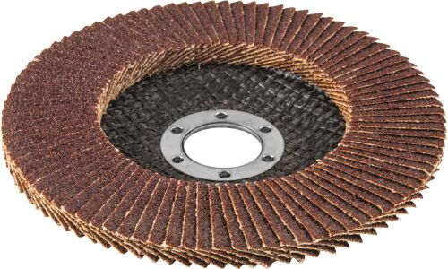 Диск шлифовальный лепестковый торцевой, 125х22.2 мм, Р80 Thorvik, арт. AFD125P80