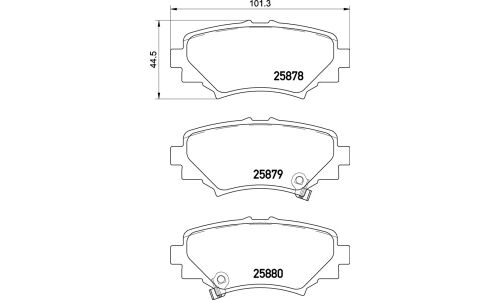 Колодки тормозные Nisshinbo дисковые, арт. NP5035