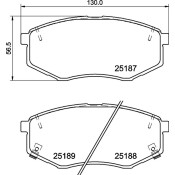 Колодки тормозные дисковые Nisshinbo передние, комплект на ось (4 шт), арт. NP6039