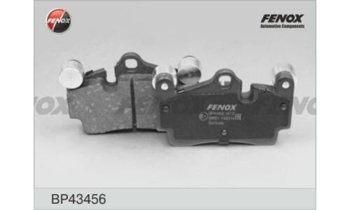 Колодки тормозные дисковые Fenox, задние, комплект на ось (4 шт), арт. BP43456