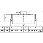 Барабан тормозной Blitz, арт. BT0109