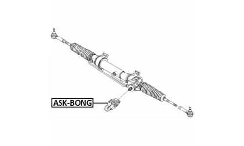 Вал карданный рулевой Febest, нижний, арт. ASK-BONG