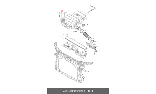 Воздушный фильтр VAG, арт. 04E129607AR