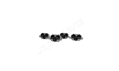 Колодки тормозные дисковые Japan Parts, задние, комплект на ось (4 шт), арт. PP-0013AF