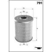 Фильтр масляный (картридж) Mecafilter, арт. EHY8201