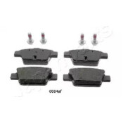 Колодки тормозные дисковые Japan Parts, задние, комплект на ось (4 шт), арт. PP-0004AF